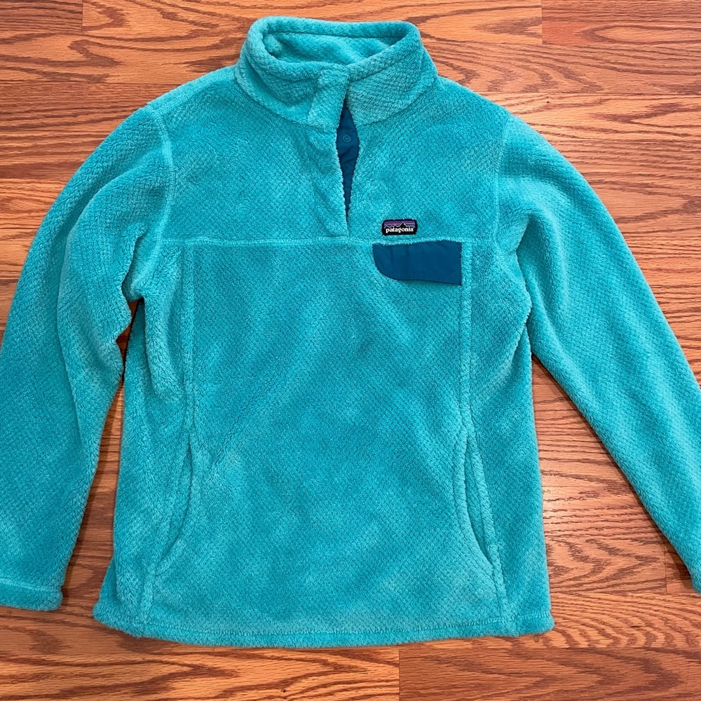 Patagonia Girl’s Teal Pullover L (12)